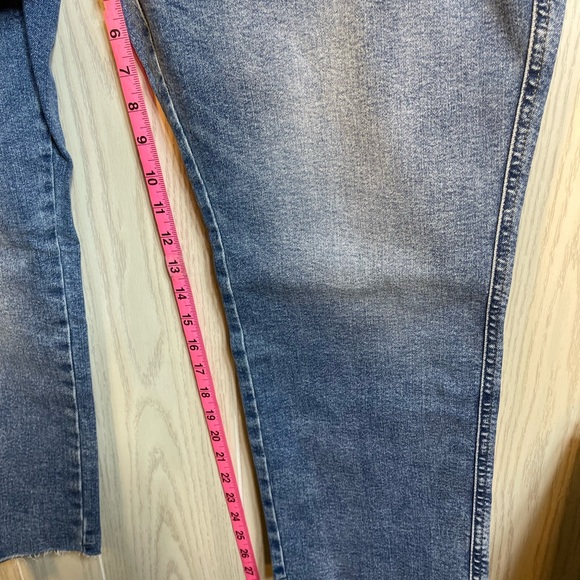 COPY - N/WT ana woman High Rise Straight leg raw hem jeans-self fasten- no zip - Picture 6 of 16